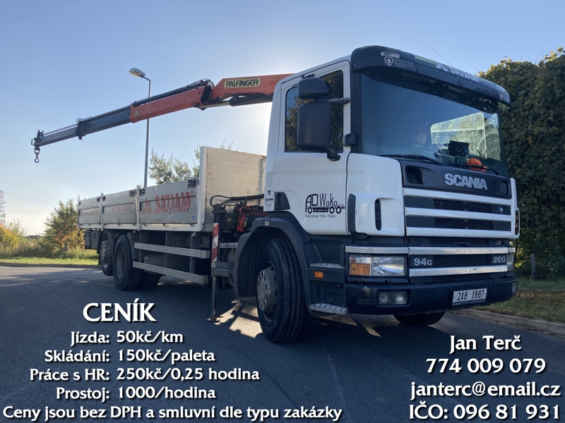 Ceník autodopravy AD Woko